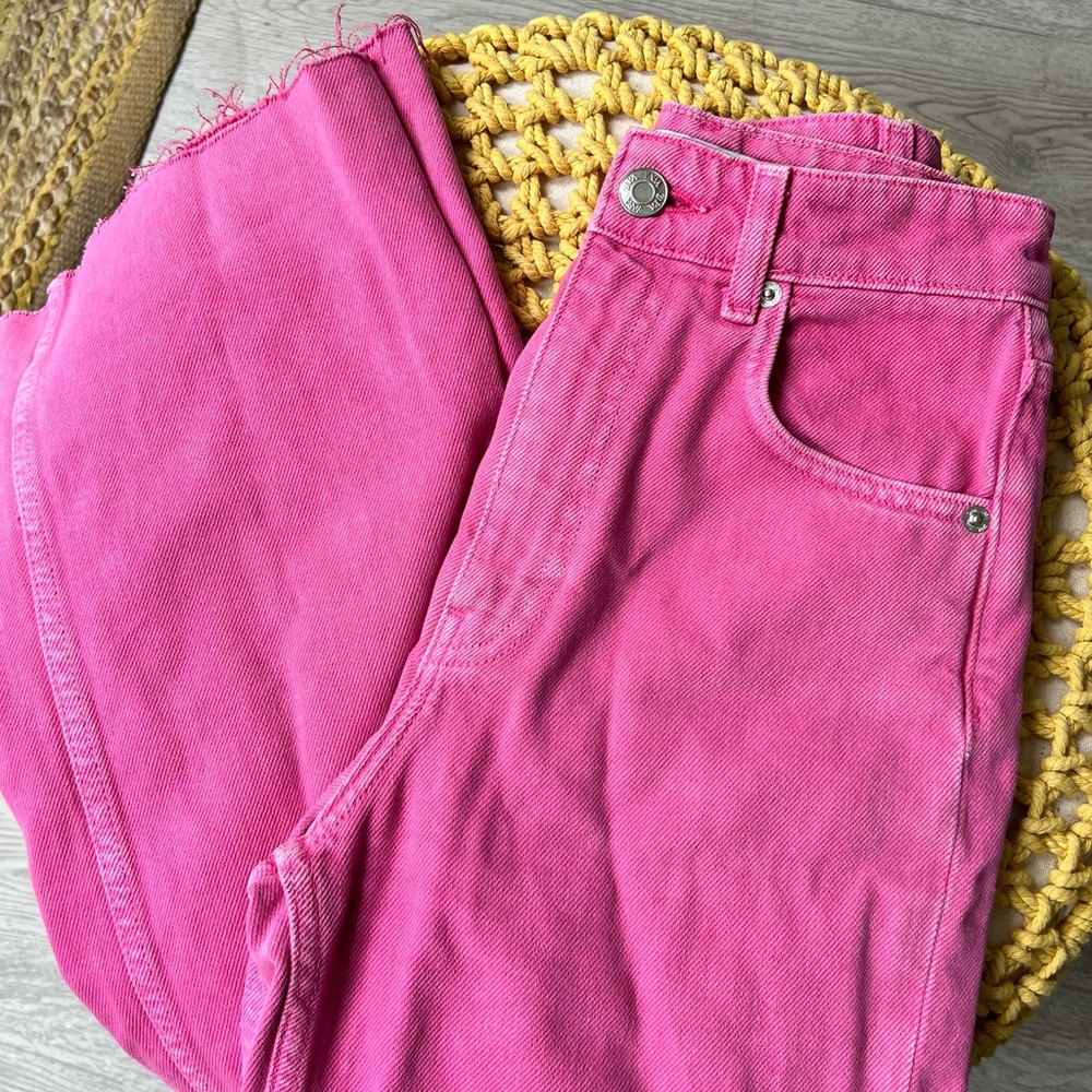 Pink Zara Wide Leg Jeans!